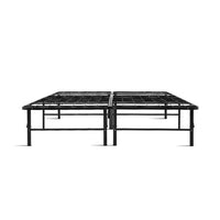 Thumbnail for Artiss Folding Queen Metal Bed Frame - Black