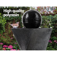 Thumbnail for Gardeon Solar Powered Water Fountain Twist Design with Lights