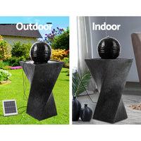 Thumbnail for Gardeon Solar Powered Water Fountain Twist Design with Lights