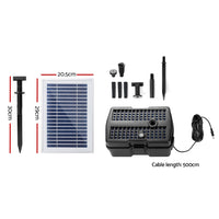 Thumbnail for Gardeon Solar Pond Pump with Filter Box 4.6FT