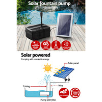 Thumbnail for Gardeon Solar Pond Pump with Filter Box 4.6FT