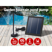 Thumbnail for Gardeon Solar Pond Pump Submersible Powered Garden Pool Water Fountain Kit 6.1FT