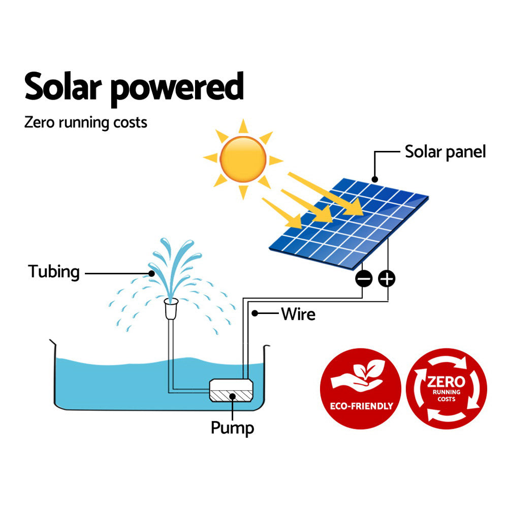 Gardeon Solar Pond Pump 4FT