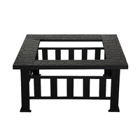 Thumbnail for Fire Pit BBQ Table Grill Outdoor Garden Wood Burning Fireplace Stove