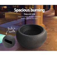 Thumbnail for Grillz Outdoor Portable Fire Pit Bowl Wood Burning Patio Oven Heater Fireplace