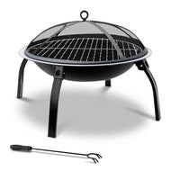 Thumbnail for Fire Pit BBQ Charcoal Grill Smoker Portable Outdoor Camping Garden Pits 30