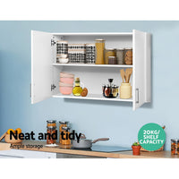 Thumbnail for Cefito Wall Cabinet Storage Bathroom Kitchen Bedroom Cupboard Organiser White