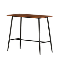 Thumbnail for Artiss Bar Table Industrial Dining Desk High Wood Kitchen Shelf Wooden Cafe Pub