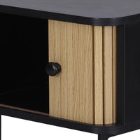 Thumbnail for Artiss Coffee Table Sliding Drawer Door Black Boris