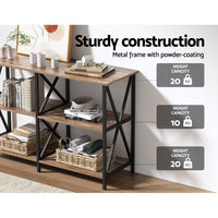 Thumbnail for Artiss Console Table Hallway Sofa Table Entry Desk Retro Metal Display Furniture