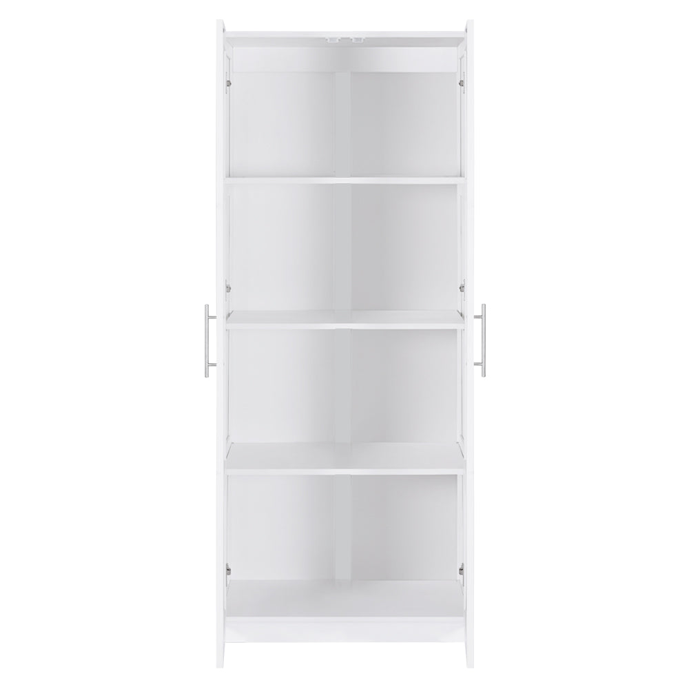 Artiss 2 Door Wardrobe Bedroom Cupboard Closet Storage Cabinet Organiser White