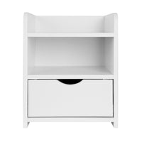 Thumbnail for Artiss Bedside Table Drawer - White