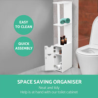 Thumbnail for Artiss Freestanding Bathroom Storage Cabinet - White