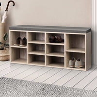 Thumbnail for Artiss Bench Wooden Shoe Rack Storage