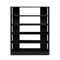 Thumbnail for Artiss Shoe Cabinet Shoes Organiser Storage Rack 30 Pairs Black Shelf Wooden