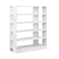 Thumbnail for Artiss 6-Tier Shoe Rack Cabinet - White