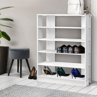 Thumbnail for Artiss 6-Tier Shoe Rack Cabinet - White