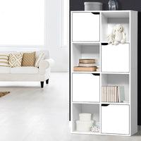 Thumbnail for Artiss Display Shelf 8 Cube Storage 4 Door Cabinet Organiser Bookshelf Unit White