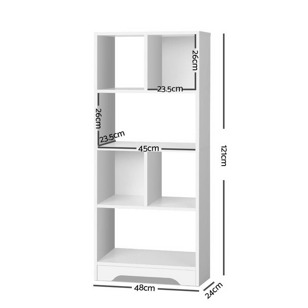 Artiss Display Shelf Bookcase Storage Cabinet Bookshelf Bookcase Home Office White