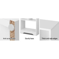 Thumbnail for Artiss Display Shelf Bookcase Storage Cabinet Bookshelf Bookcase Home Office White