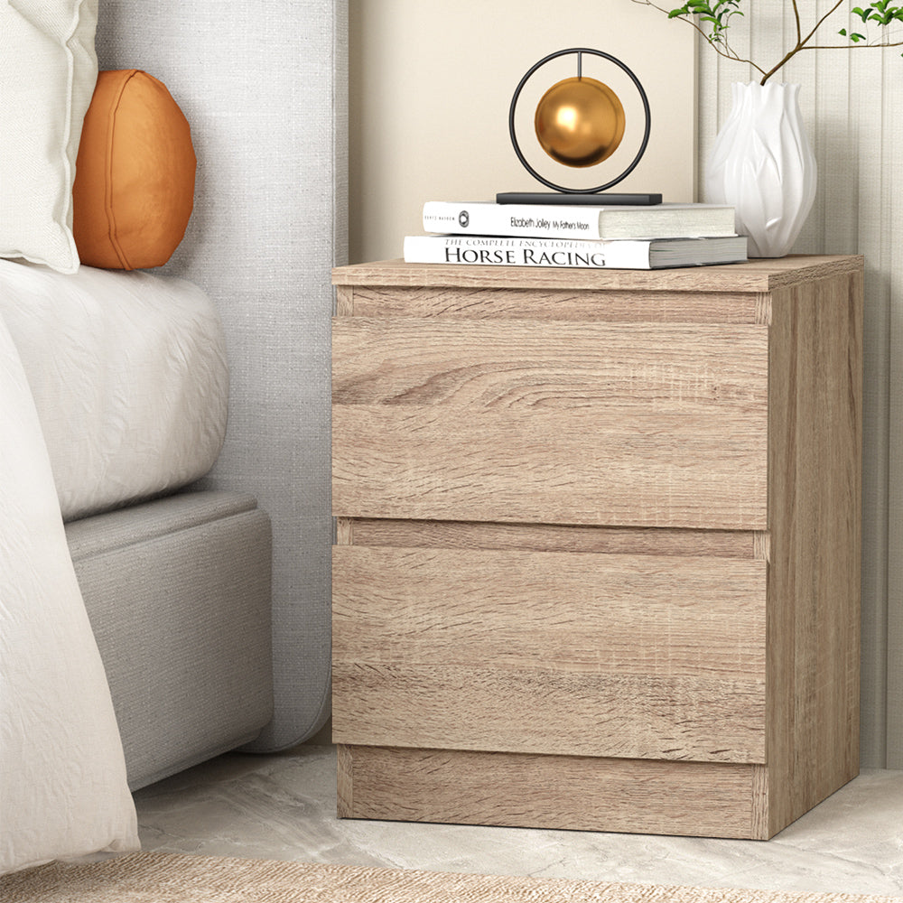 Artiss Bedside Tables Drawers Side Table Bedroom Furniture Nightstand Wood Lamp