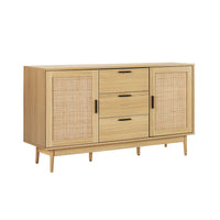 Thumbnail for Artiss Rattan Buffet Sideboard - BRIONY Oak