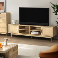 Thumbnail for Artiss TV Cabinet Entertainment Unit 180cm Rattan Cole