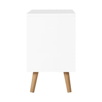 Thumbnail for Artiss Bedside Tables Drawers Side Table Nightstand White Storage Cabinet Wood