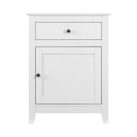 Thumbnail for Artiss Bedside Tables Big Storage Drawers Cabinet Nightstand Lamp Chest White