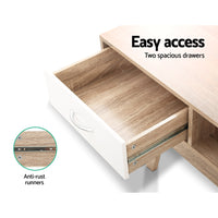 Thumbnail for Artiss TV Cabinet Entertainment Unit Stand Storage Drawer Scandinavian 180cm Oak