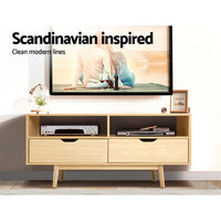 Thumbnail for Artiss TV Cabinet Entertainment Unit Stand Wooden Storage 120cm Scandinavian