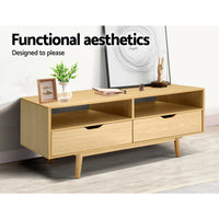 Thumbnail for Artiss TV Cabinet Entertainment Unit Stand Wooden Storage 120cm Scandinavian