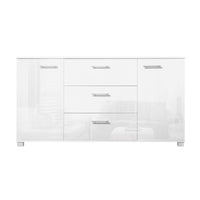 Thumbnail for Artiss High Gloss Sideboard Storage Cabinet Cupboard - White