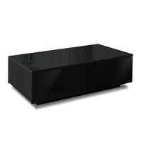 Thumbnail for Artiss Modern Coffee Table 4 Storage Drawers High Gloss Living Room Furniture Black