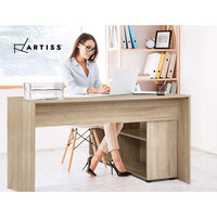 Thumbnail for Artiss Office Computer Desk Corner Study Table Workstation Bookcase Storage