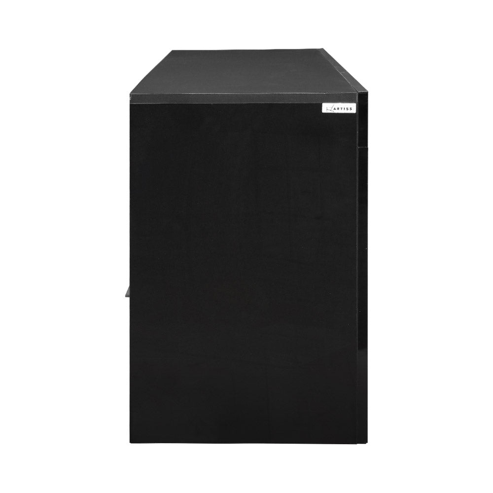 Artiss Entertainment Unit TV Cabinet LED 160cm Black Elo