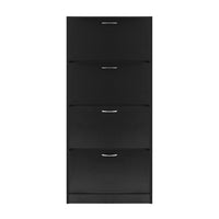 Thumbnail for Artiss Shoe Cabinet Shoes Storage Rack Organiser 60 Pairs Black Shelf Drawer