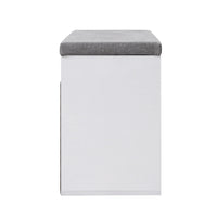 Thumbnail for Artiss Shoe Cabinet Bench Shoes Organiser Storage Rack Shelf White Cupboard Box