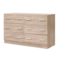 Thumbnail for Artiss 6 Chest of Drawers Cabinet Dresser Table Tallboy Lowboy Storage Wood