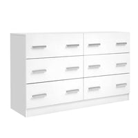 Thumbnail for Artiss 6 Chest of Drawers Cabinet Dresser Tallboy Lowboy Storage Bedroom White