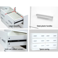 Thumbnail for Artiss 6 Chest of Drawers Cabinet Dresser Tallboy Lowboy Storage Bedroom White