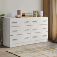 Thumbnail for Artiss 6 Chest of Drawers Cabinet Dresser Tallboy Lowboy Storage Bedroom White