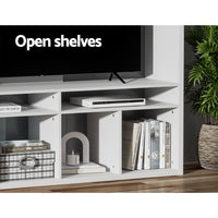 Thumbnail for Artiss Entertainment Center Unit TV Stand TV Cabinet Open Shelves 183CM White