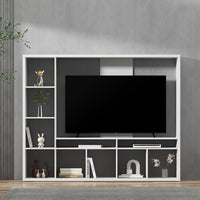 Thumbnail for Artiss Entertainment Center Unit TV Stand TV Cabinet Open Shelves 183CM White