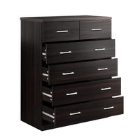 Thumbnail for Artiss Tallboy 6 Drawers Storage Cabinet - Walnut