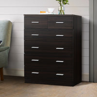 Thumbnail for Artiss Tallboy 6 Drawers Storage Cabinet - Walnut