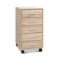 Thumbnail for 5 Drawer Filing Cabinet Storage Drawers Wood Study Office School File Cupboard