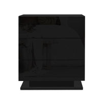 Thumbnail for Artiss Bedside Tables Side Table RGB LED Lamp 3 Drawers Nightstand Gloss Black