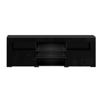 Thumbnail for Artiss TV Cabinet Entertainment Unit Stand RGB LED Gloss Furniture 160cm Black