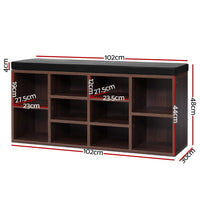 Thumbnail for Artiss Shoe Cabinet Bench Shoes Storage Rack Organiser Shelf Cupboard Box Walnut